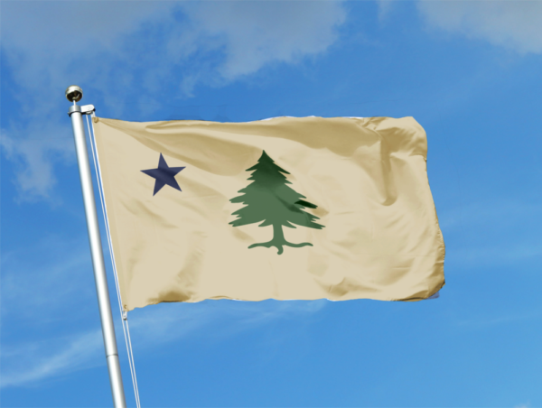 State Of Maine Considers Adopting The First Maine Flag Again Dirigo   Firstflag 2 E1543084347255 600x452 